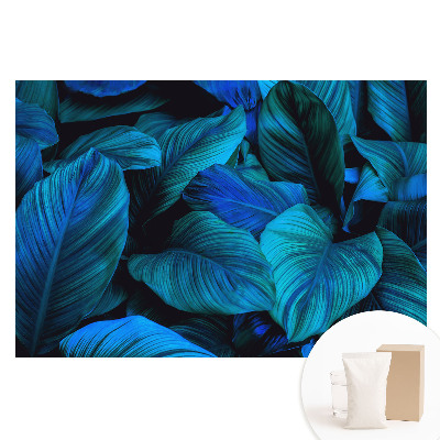 Nem szőtt tapéta Kék levelek természet mélysége