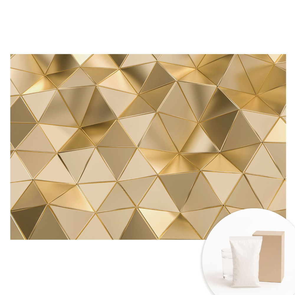 Nem szőtt tapéta nyomtatással Geometrikus háromszögek modern elegancia