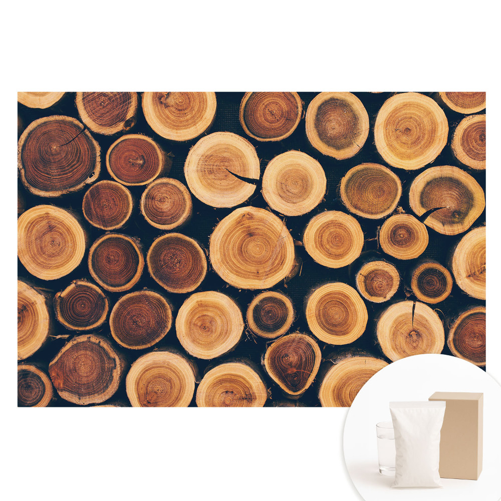 Nagyméretű fotótapéta a falra Rusztikus fa természetes szimmetria