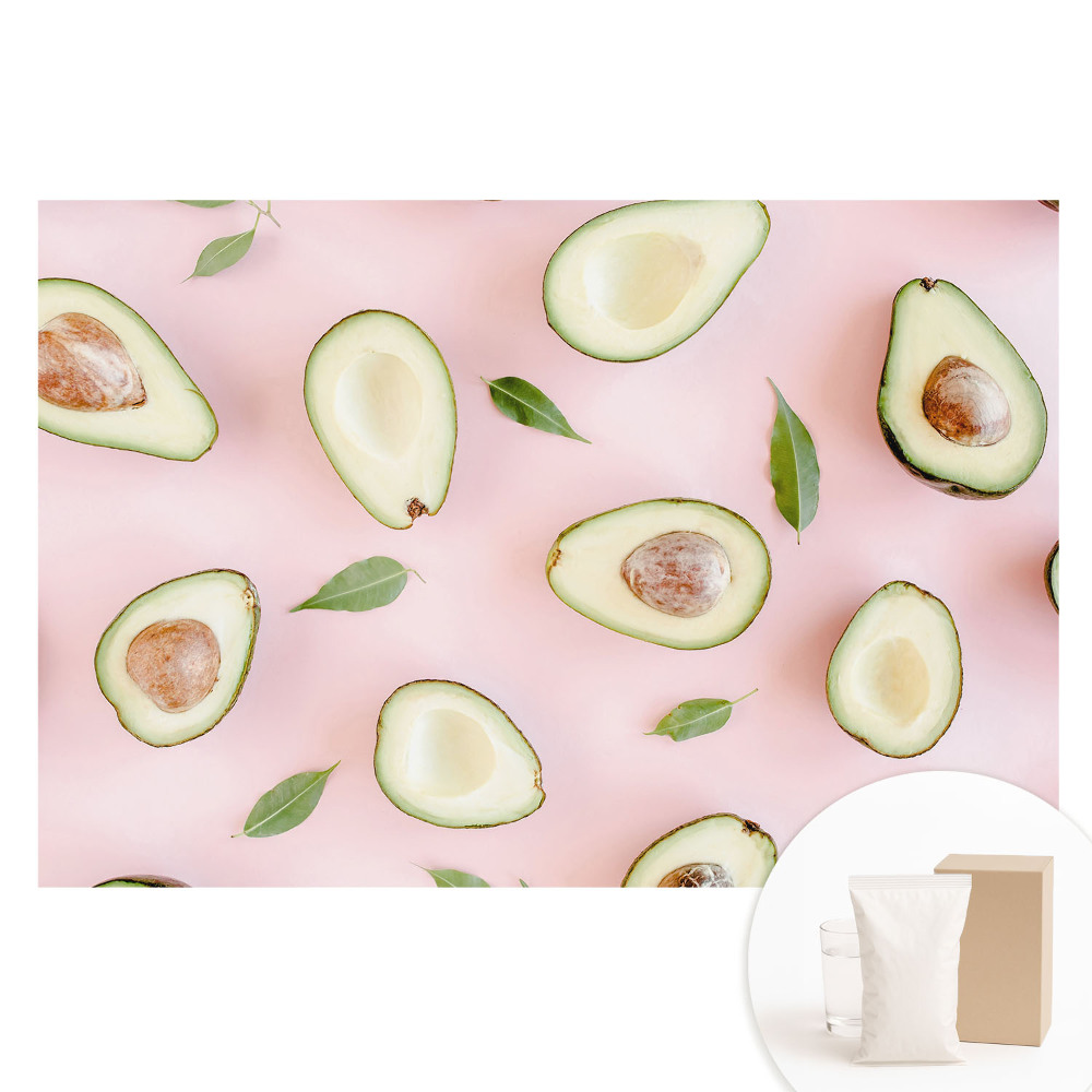 Fotótapéta nem szőtt anyagon Avokádó rózsaszín háttérrel