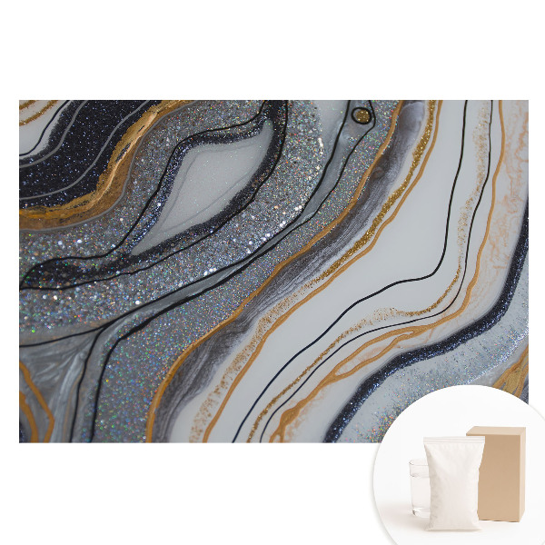 Nagyméretű fotótapéta a falra Absztrakt hullámok elegáns ragyogás.