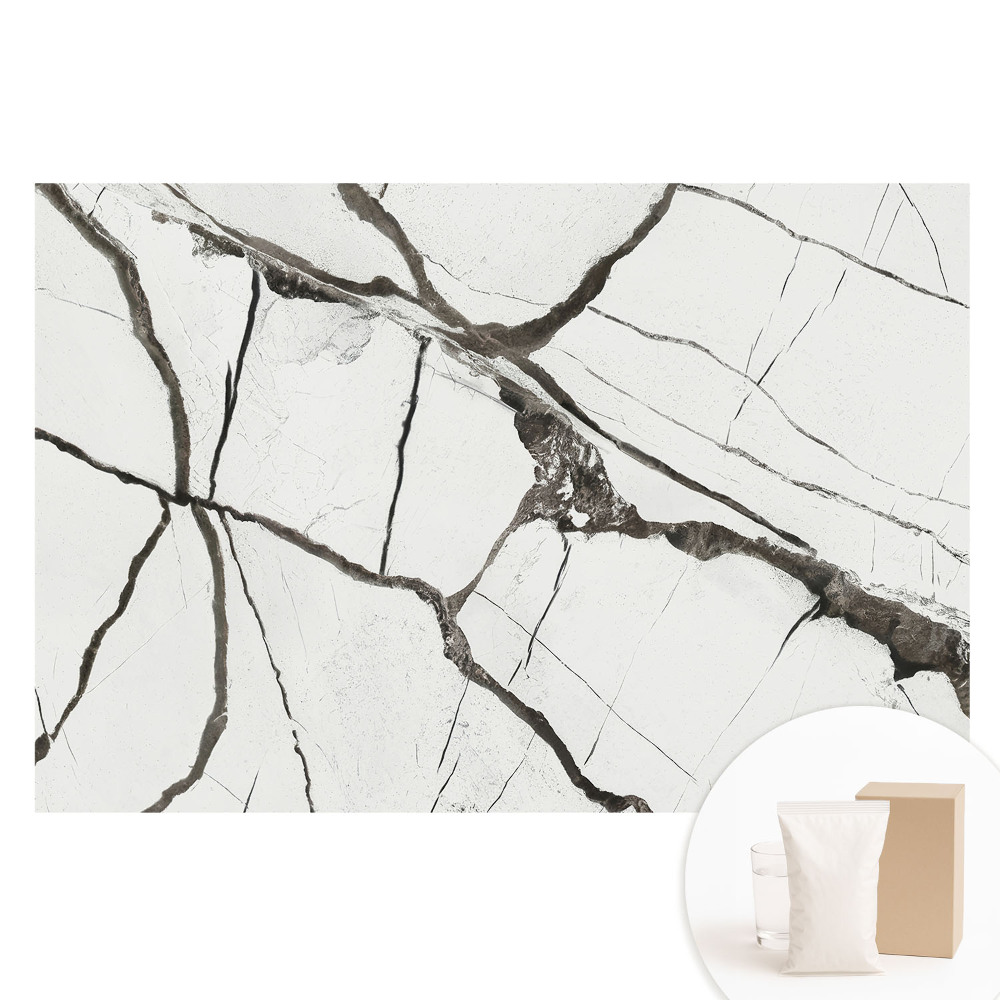 Nem szőtt tapéta Márvány sötét erezetek geometrikus minta