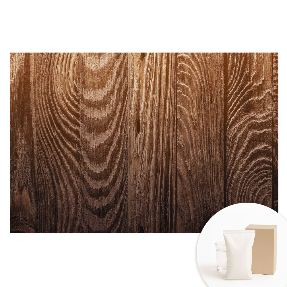 Nem szőtt tapéta nyomtatással A faerezetes deszkák rusztikus melegsége