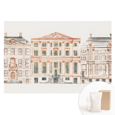 Nem szőtt fotótapéta klasszikus építészeti homlokzatok mintával