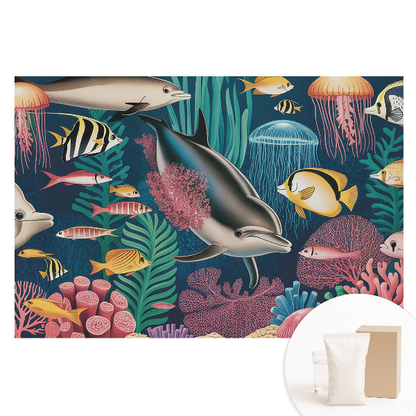 Nem szőtt tapéta Egy színekkel teli víz alatti világ