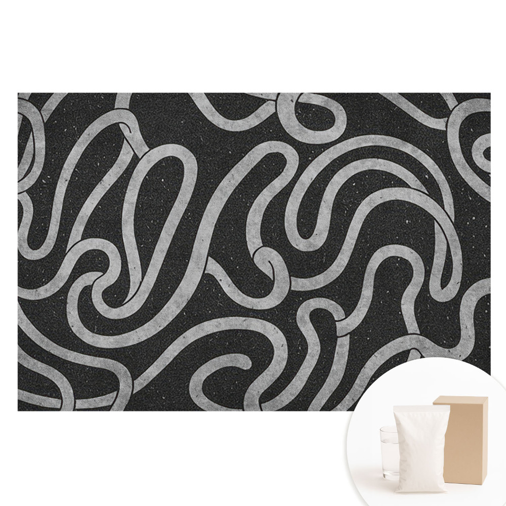 Nem szőtt anyagra nyomtatott fotótapéta Hullámos vonalak és absztrakt formák