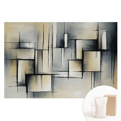 Nem szőtt anyagra nyomtatott fotótapéta Modern geometria szürke árnyalatokban