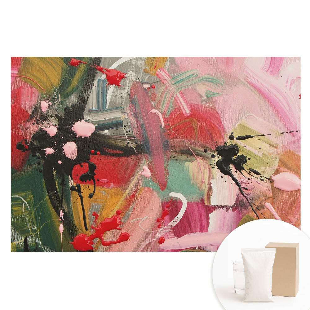 Fotótapéta nem szőtt anyagon Dinamikus absztrakció, tele kifejezéssel