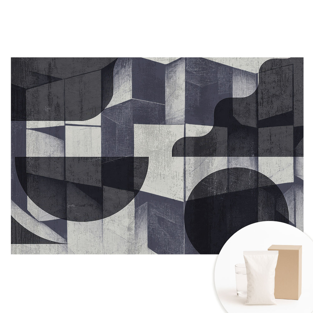 geometrikus mintázatú vlies fotótapéta modern stílusban