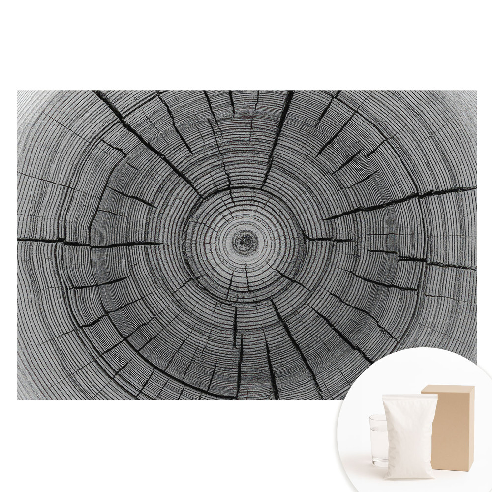 Nem szőtt tapéta nyomtatással Szimmetrikus fa körök kompozíciója