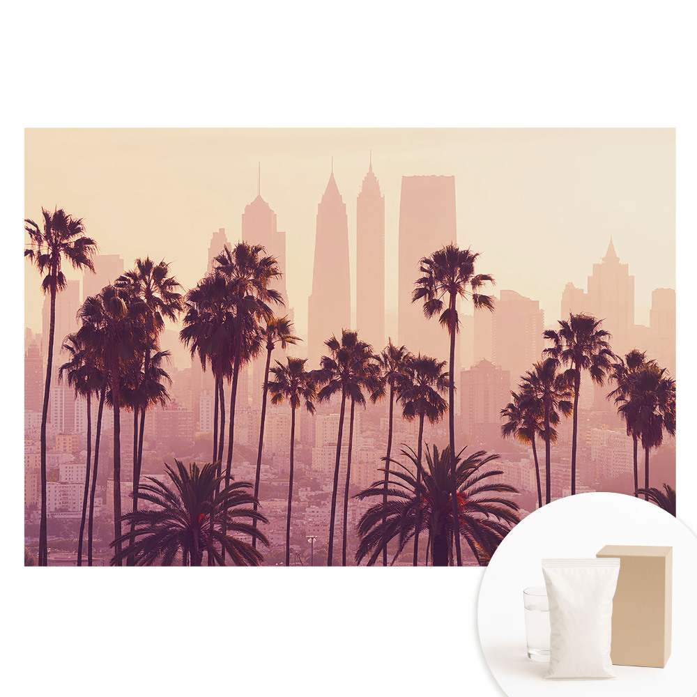 Fotótapéta nem szőtt anyagon Hangulatos pálmafák naplementekor