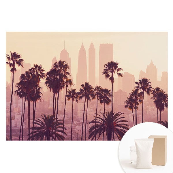 Fotótapéta nem szőtt anyagon Hangulatos pálmafák naplementekor