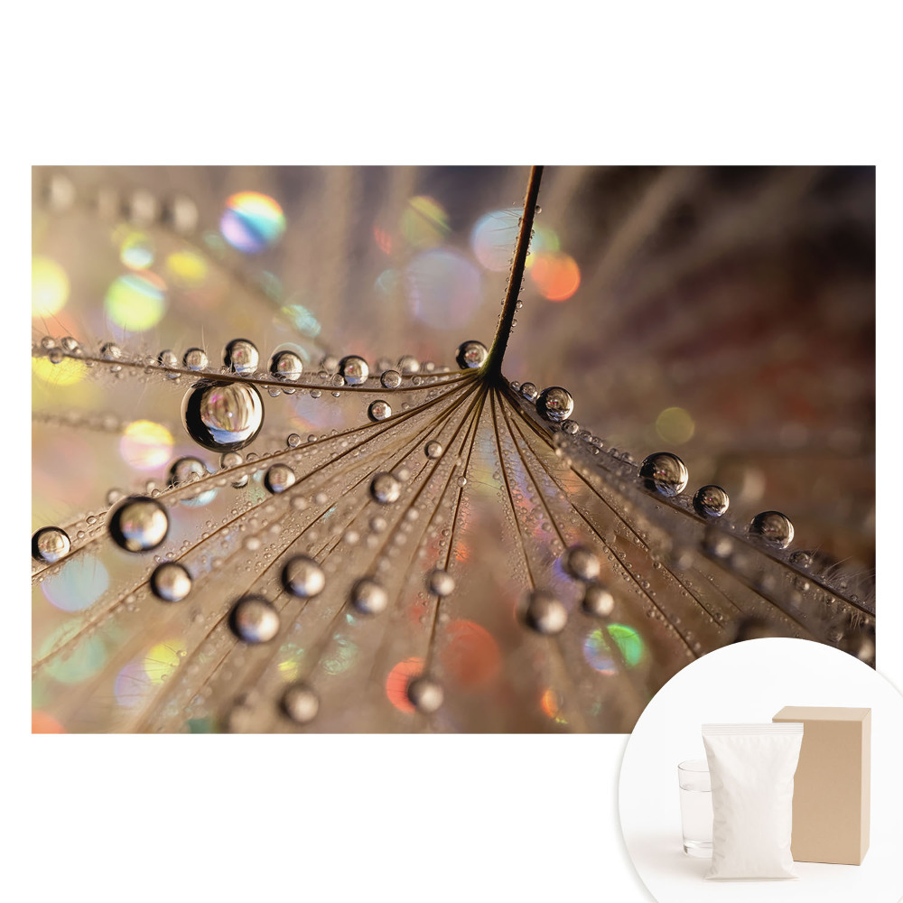 Fotótapéta nem szőtt anyagon A háttérben szétszórt cseppek finom szerkezete