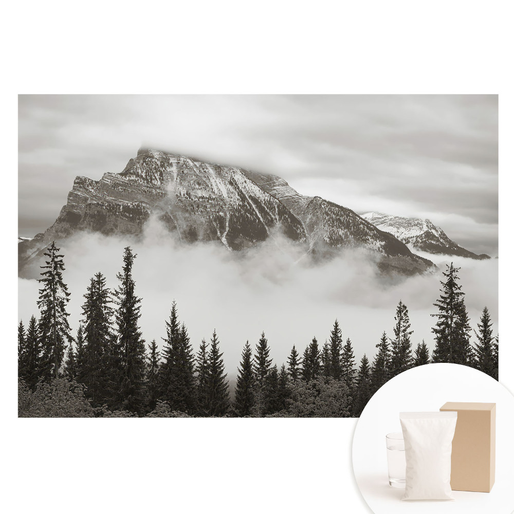 Fotótapéta nem szőtt anyagon Hegyi táj köddel körülvéve