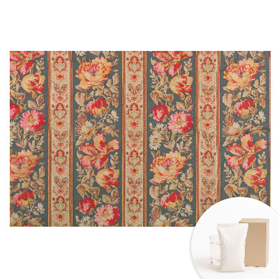 Nem szőtt tapéta nyomtatással Klasszikus stílusú virágok és levelek