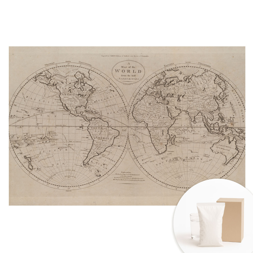 Nem szőtt fotótapéta A világ történelmi rajza