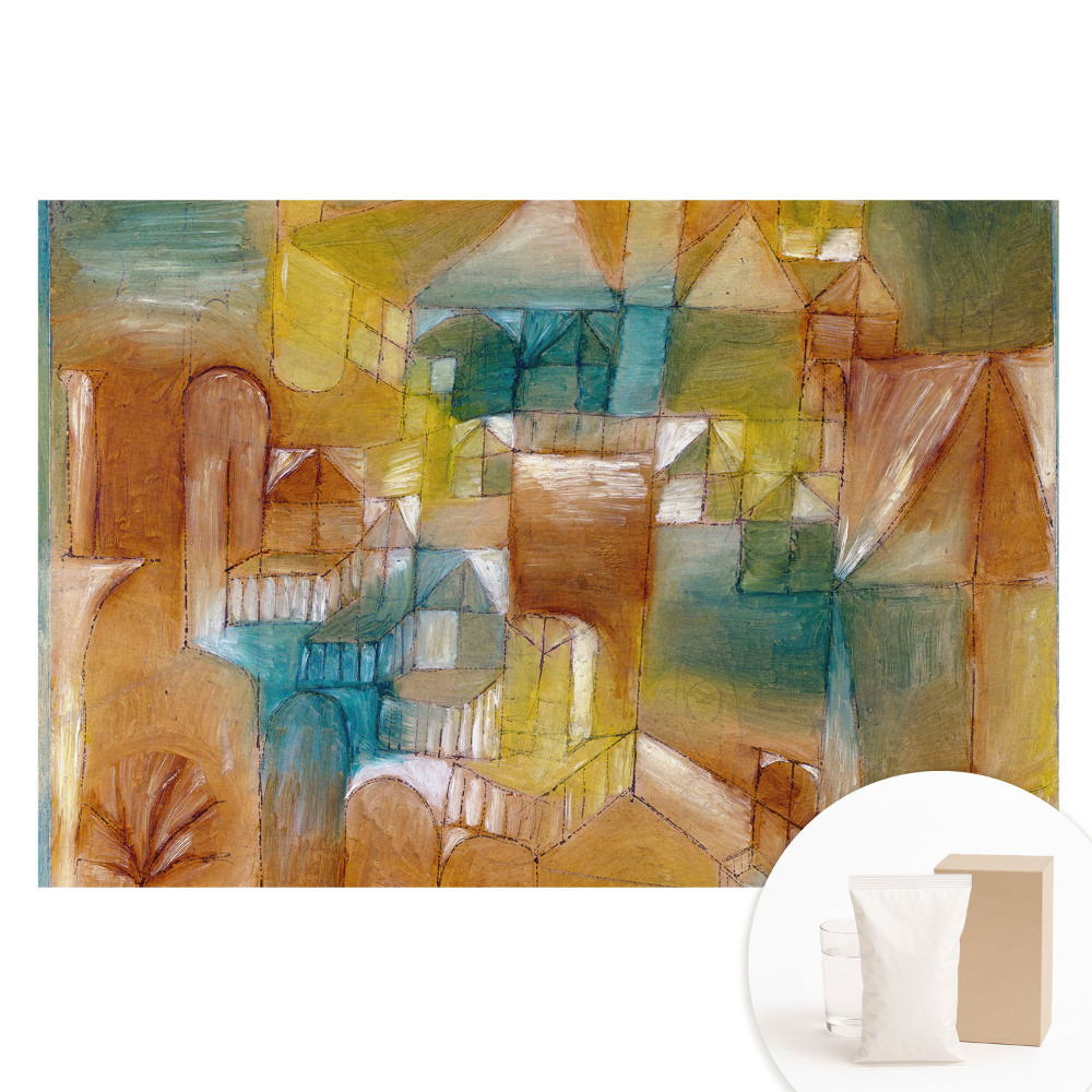 Nem szőtt tapéta Egy absztrakt, harmóniával teli város