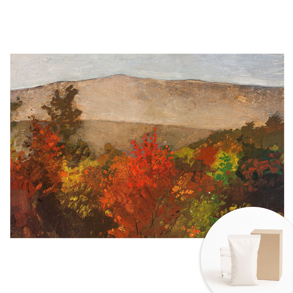 Fotótapéta nem szőtt anyagon Őszi árnyalatok és festői hegyek