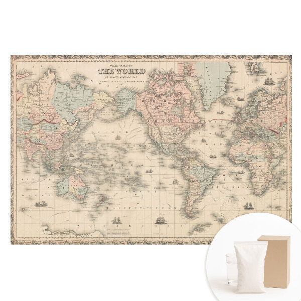 Nagyméretű fotótapéta a falra Klasszikus világtérkép