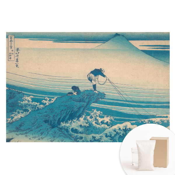 Nem szőtt fotótapéta Halászok egy heggyel a háttérben.