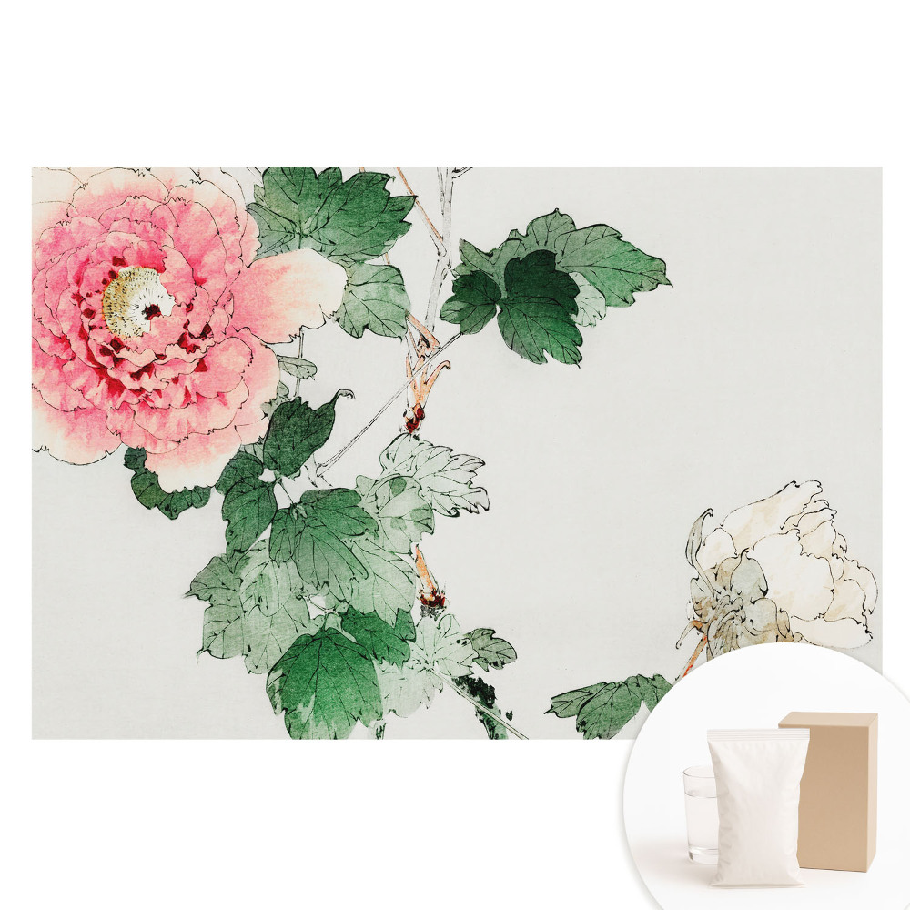 Nem szőtt tapéta Finom virágok klasszikus stílusú harmóniában