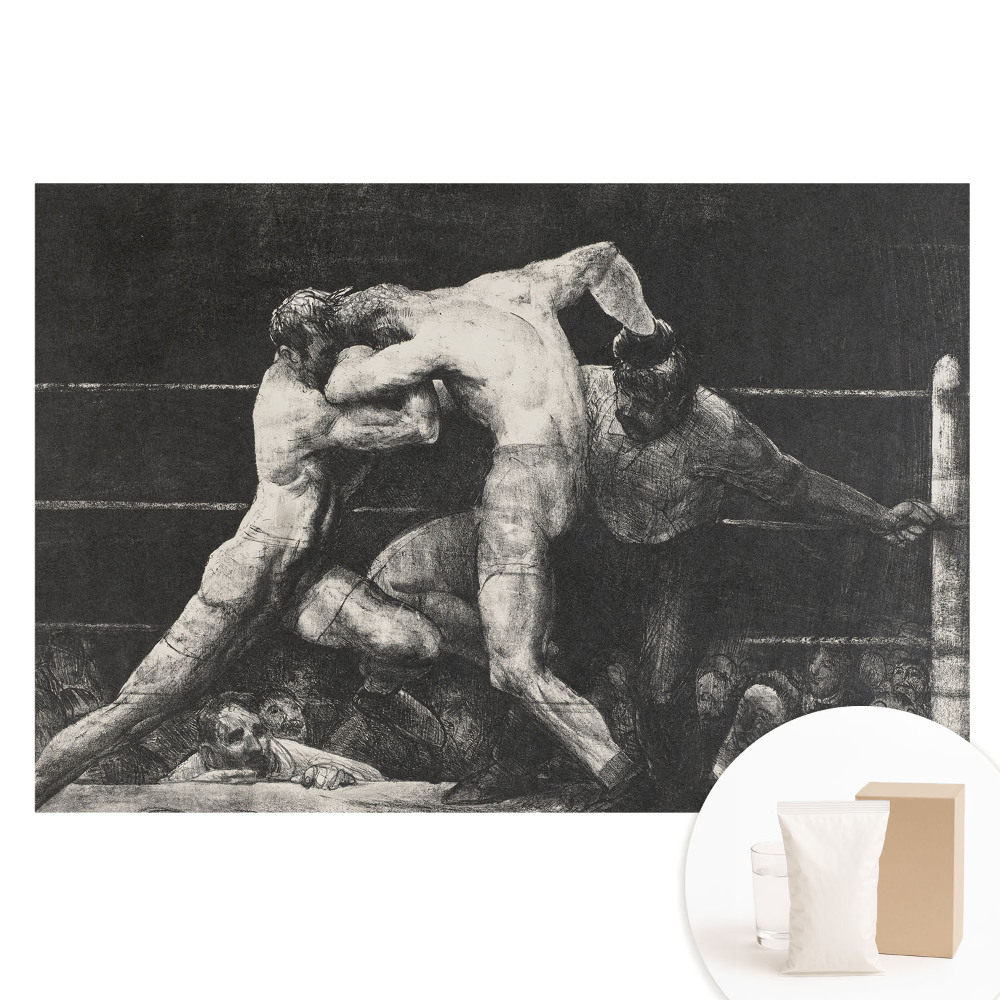 Nem szőtt tapéta nyomtatással Érzelmekkel teli bokszverseny