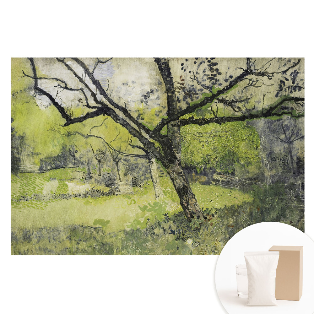 Nem szőtt anyagra nyomtatott fotótapéta Zöld terület a park fájában