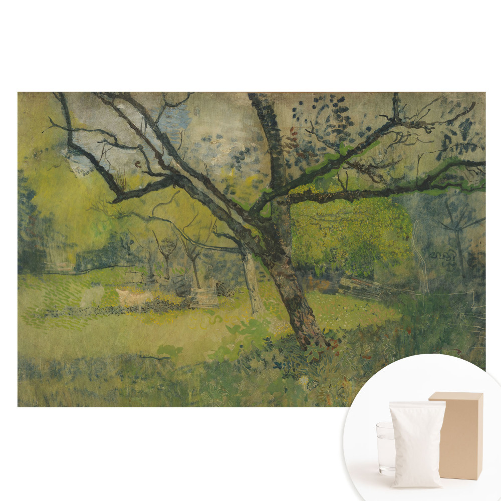 Nem szőtt tapéta Festői táj egy központi fával