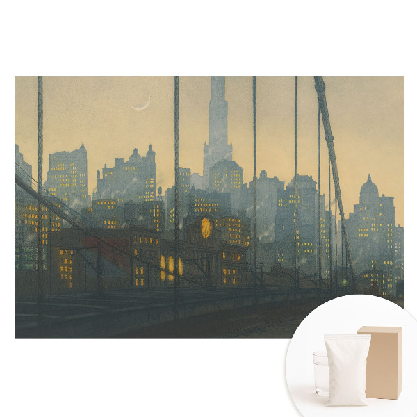 Fotótapéta nem szőtt anyagon Egy fényekkel teli éjszakai város