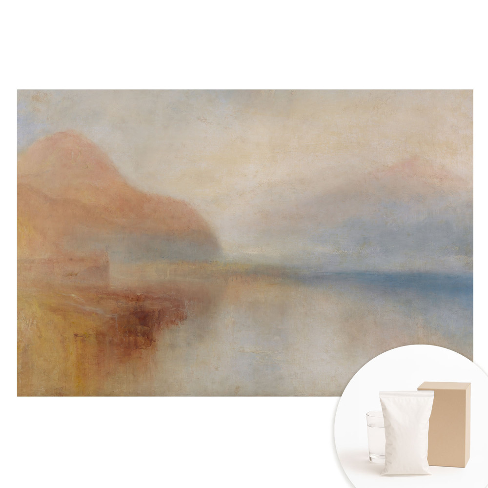 Nem szőtt tapéta nyomtatással A romantikus béke tájképe