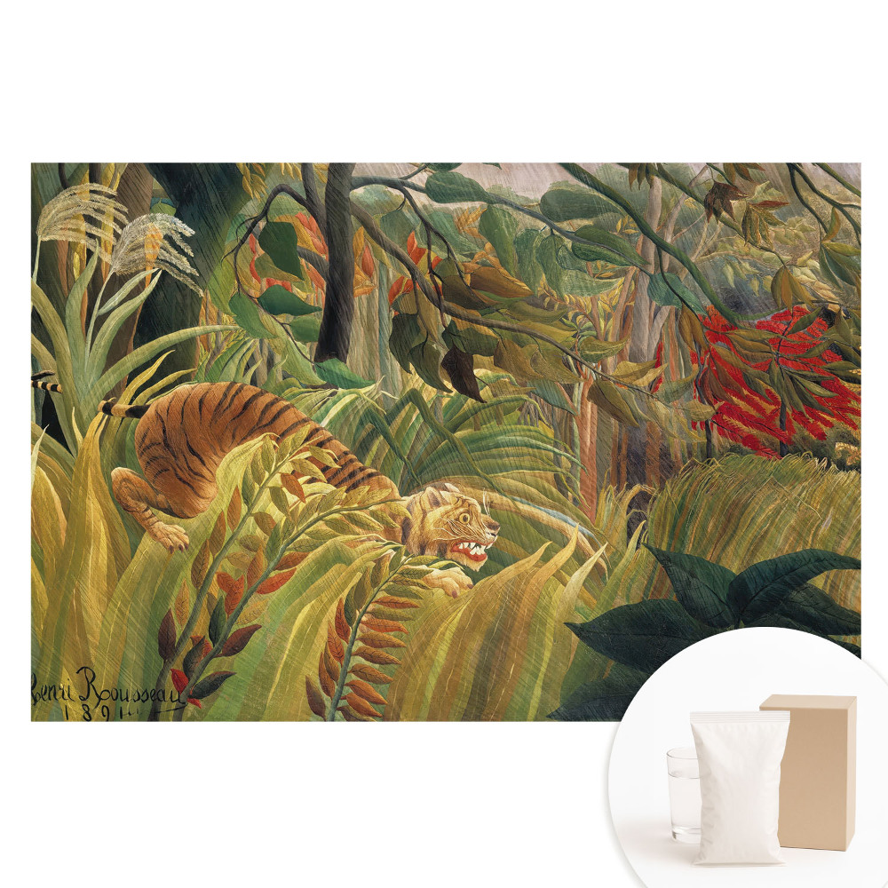 Nem szőtt anyagra nyomtatott fotótapéta Dzsungelparadicsom rejtett ragadozóval