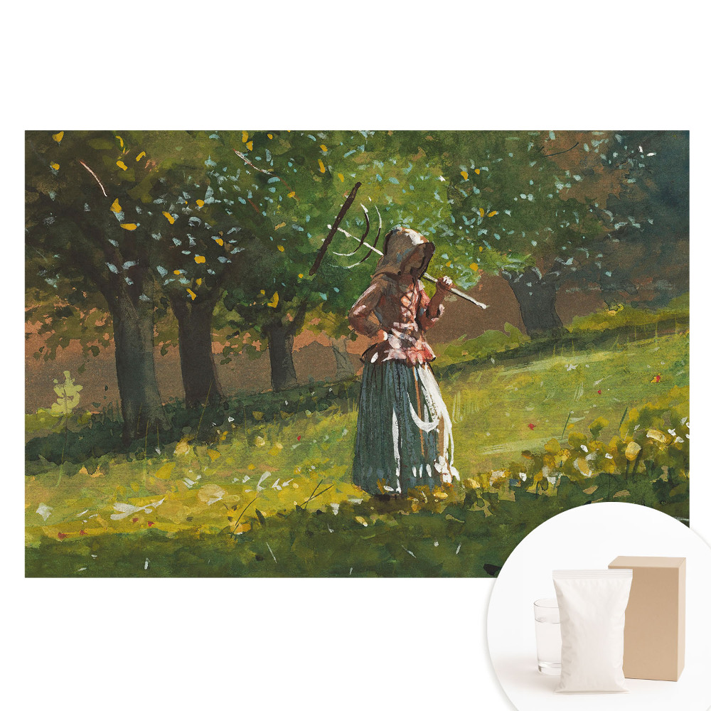 Nem szőtt fotótapéta Egy hölgy sétánya a parkban