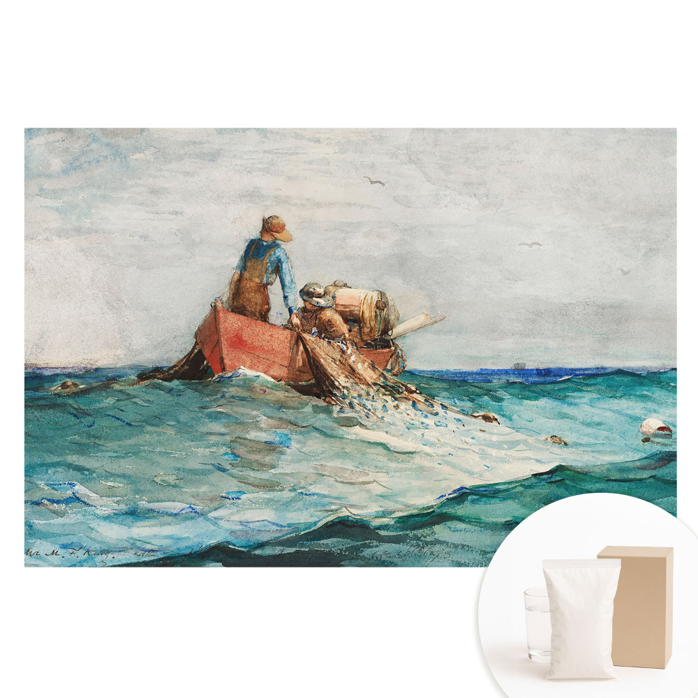 Nem szőtt anyagra nyomtatott fotótapéta Halászok a tengeren