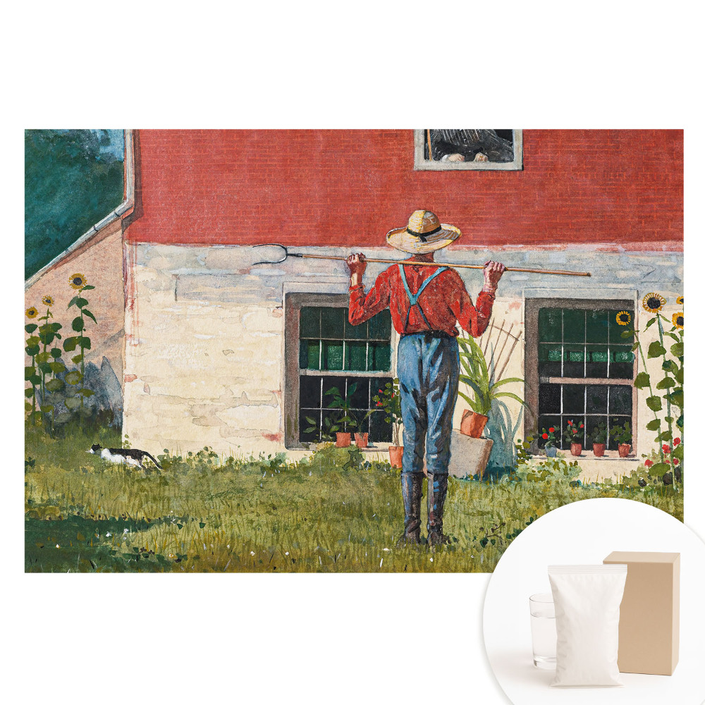 Fotótapéta nem szőtt anyagon Rusztikus idill egy vidéki kertben