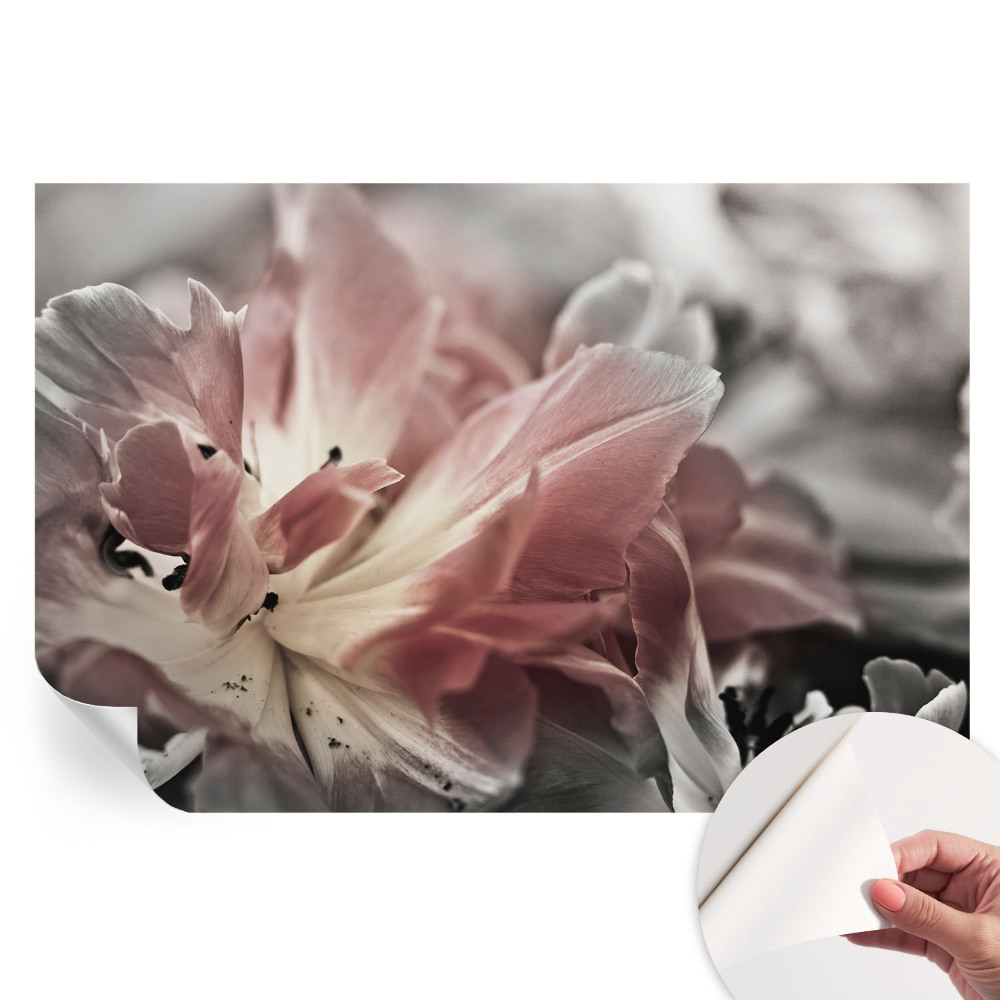 Öntapadós falfestmény Pasztell virág