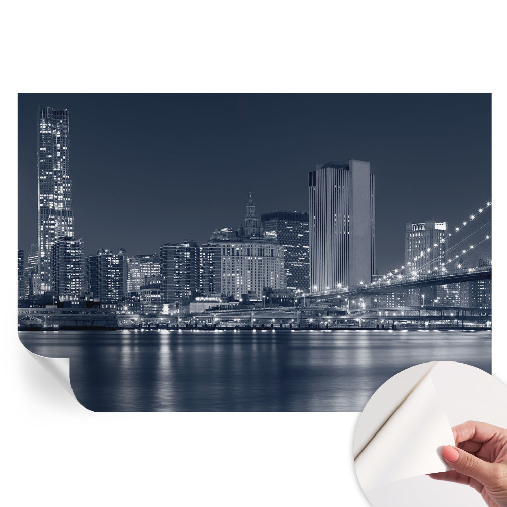 Öntapadós falfestmény Éjszakai város