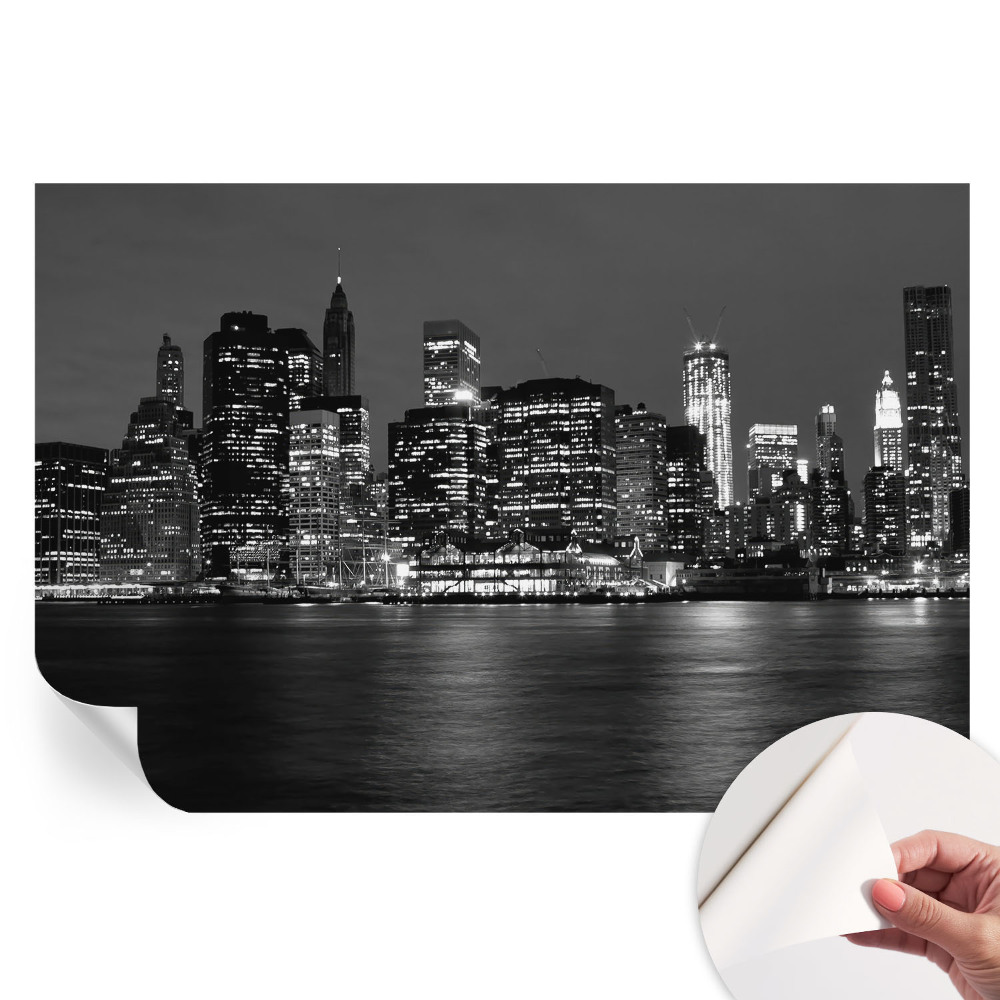 Öntapadós tapéta a nappaliba Éjszakai metropolisz