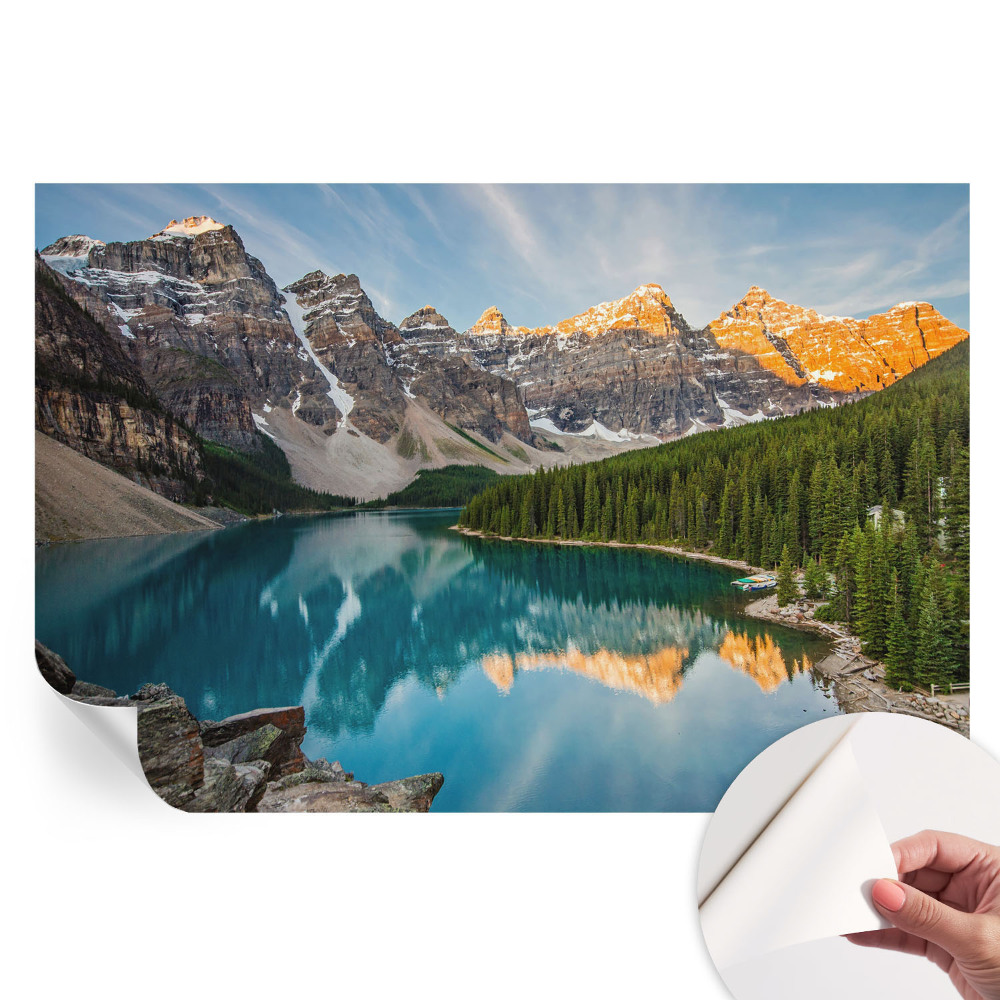 Modern fotótapéta a nappaliba Hegyi tükörkép