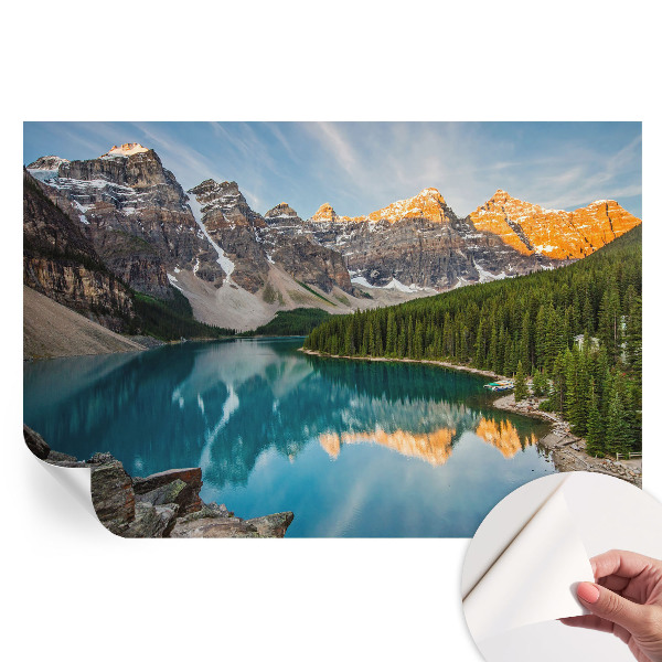 Modern fotótapéta a nappaliba Hegyi tükörkép