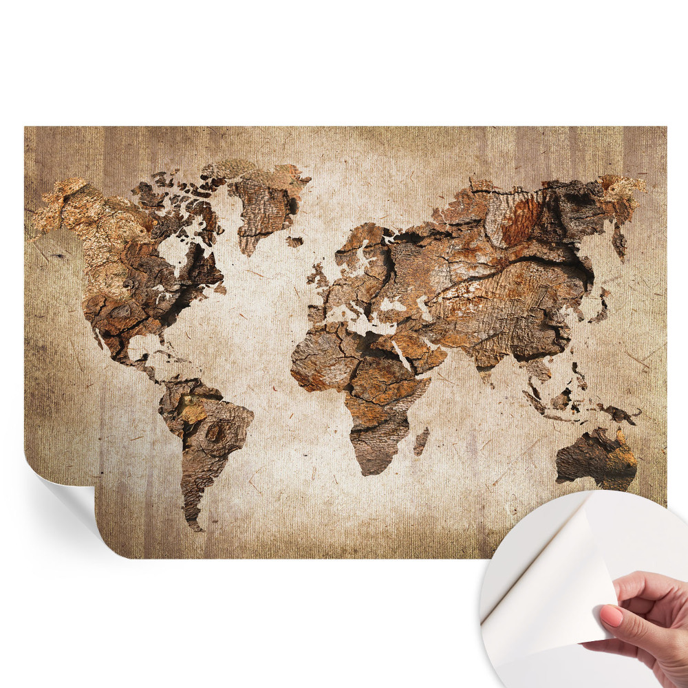 Öntapadós fotótapéta Fa térkép