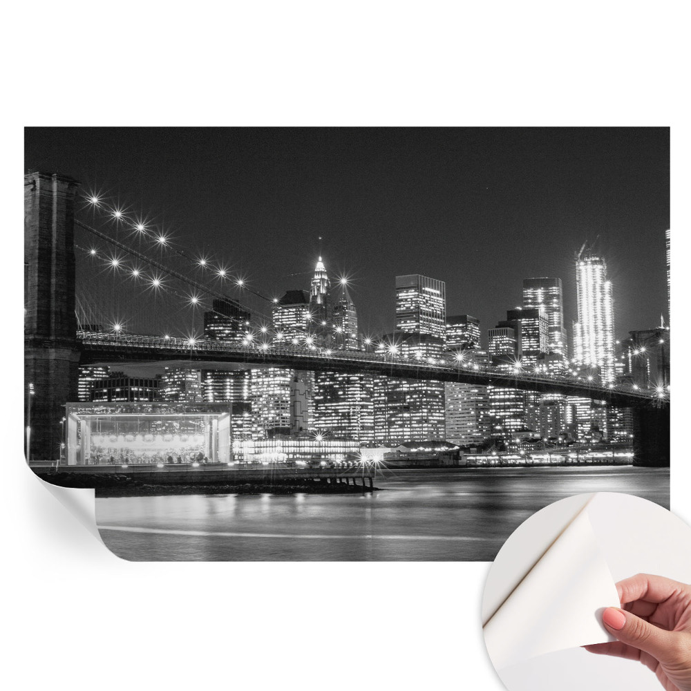 Öntapadós tapéta a nappaliba Éjszakai panoráma