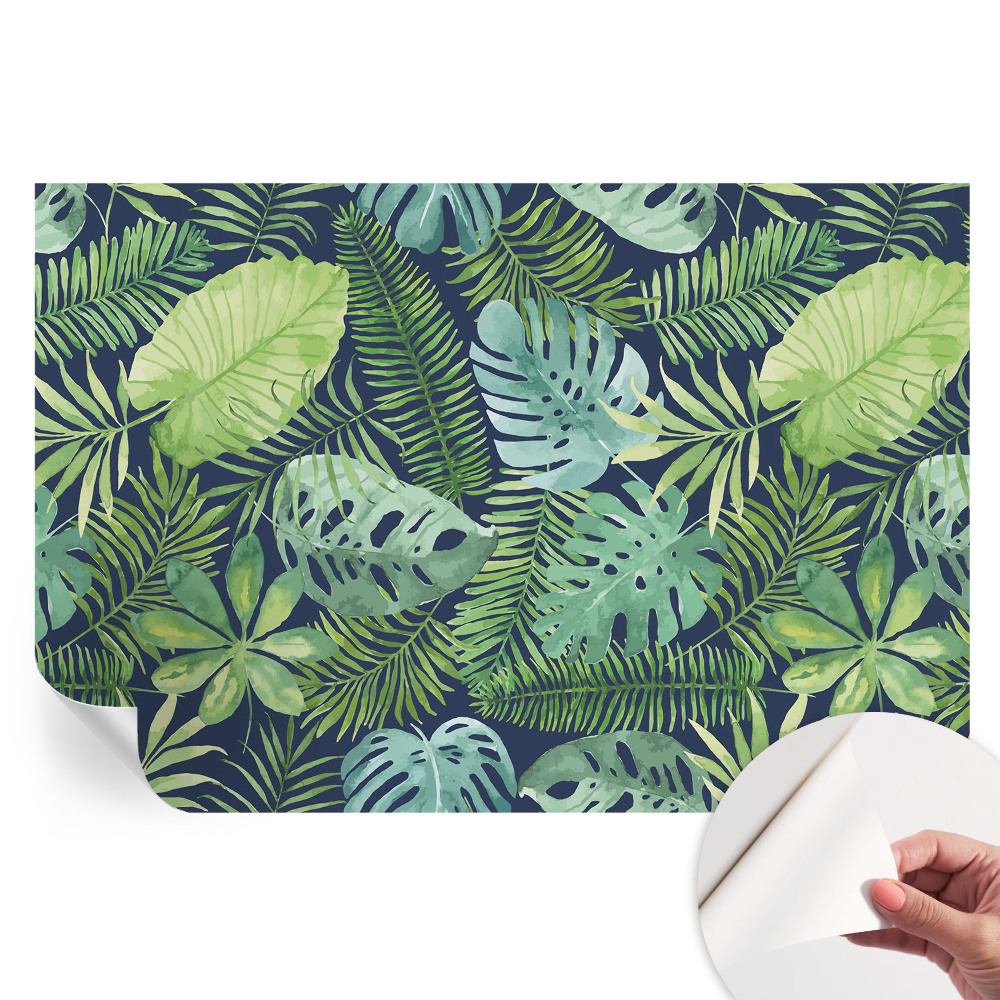 Öntapadós tapéta a nappaliba Trópusi levelek