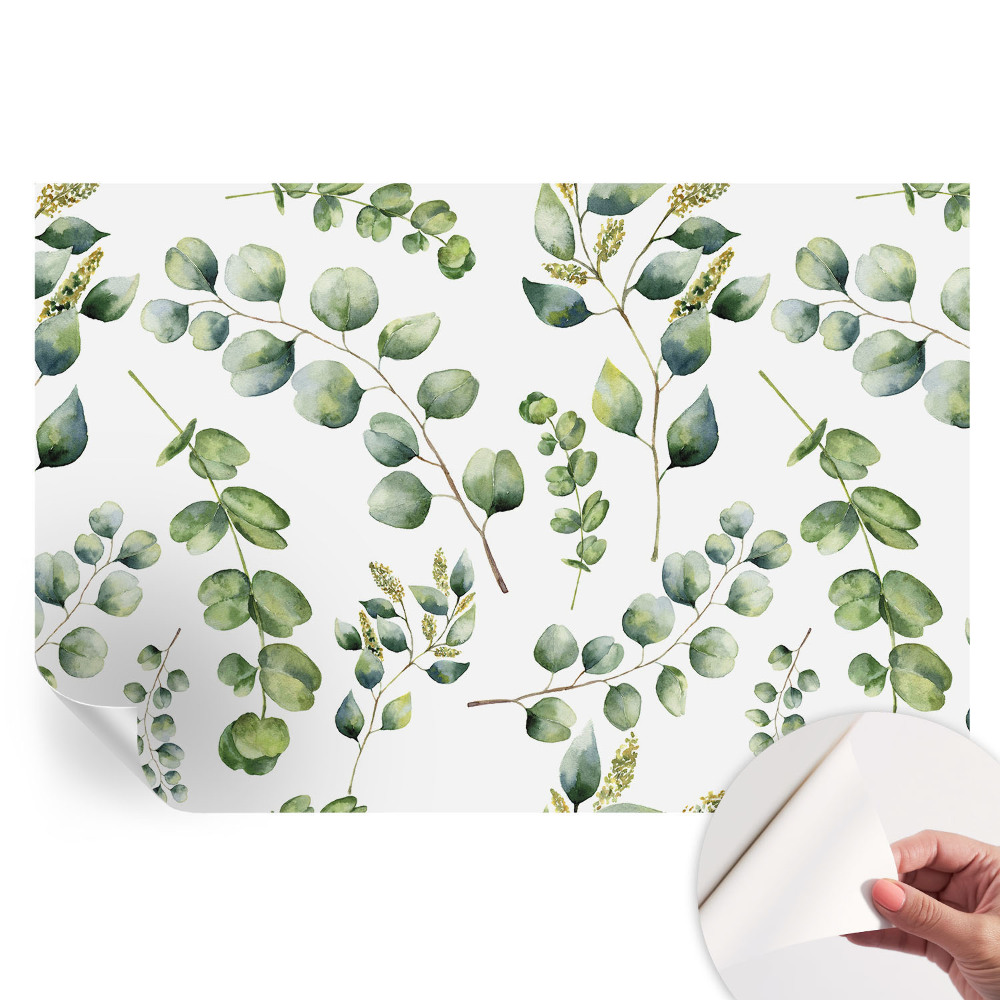 Öntapadós fotótapéta a hálószobába Zöld levelek