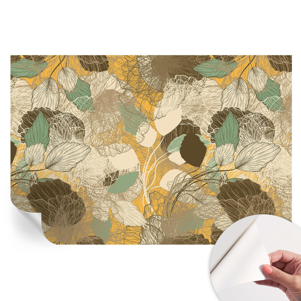 Öntapadós tapéta a nappaliba Növényi szépség