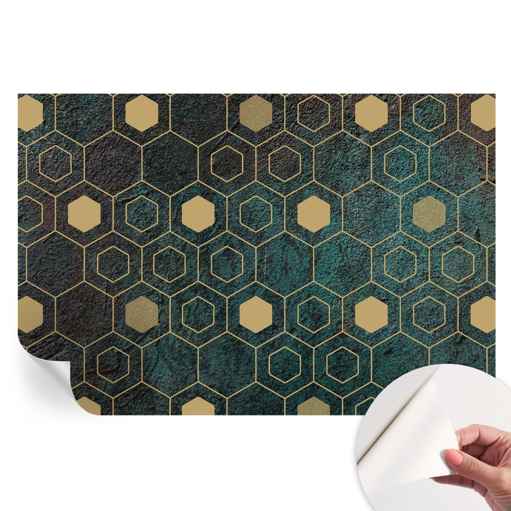 Öntapadós fotótapéta Geometriai hatszögek