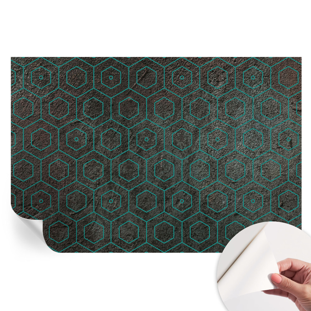 Modern fotótapéta a nappaliba Geometrikus minta