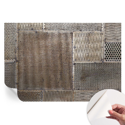 Modern fotótapéta a nappaliba Fémes minták