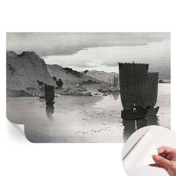 Öntapadós fotótapéta a hálószobába Esti öböl