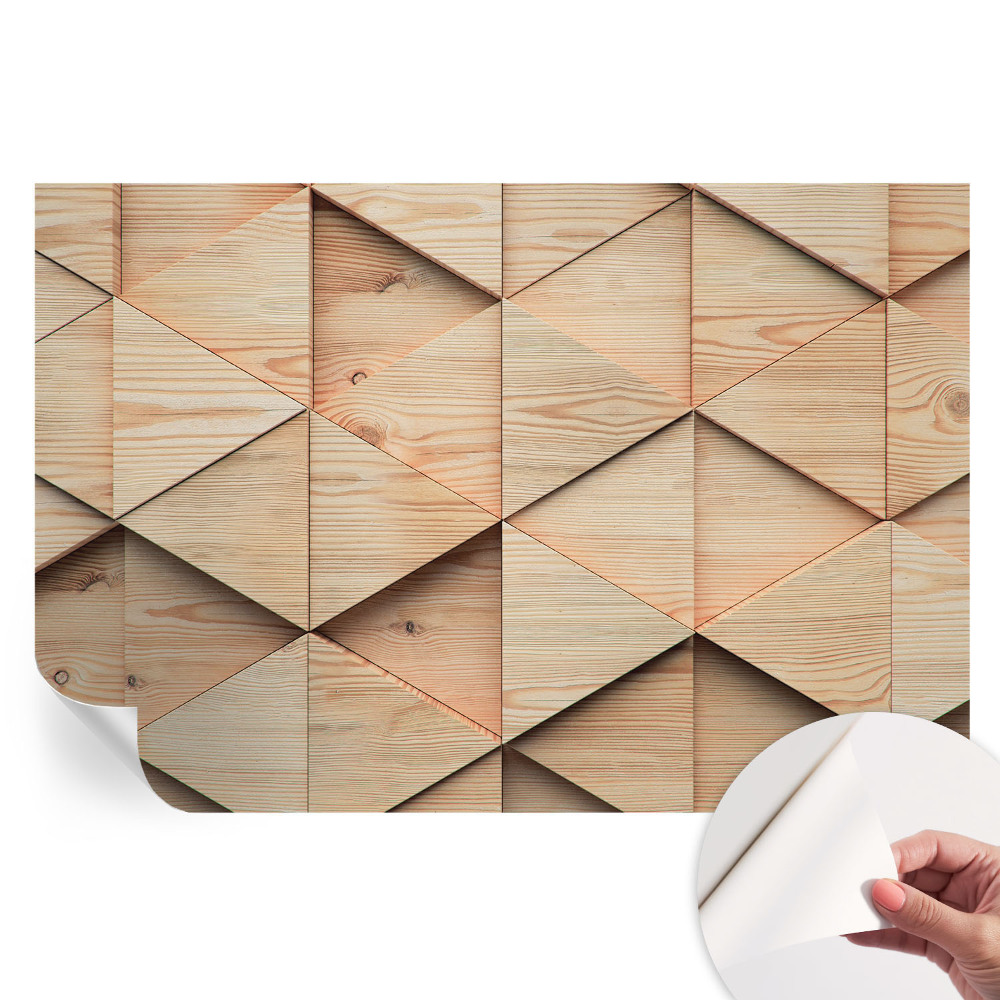 Öntapadós fotótapéta a hálószobába Fa mozaik