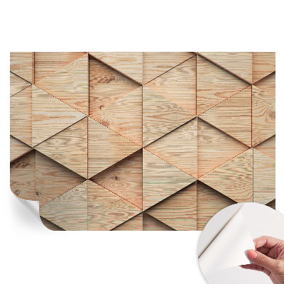 Öntapadós fotótapéta a hálószobába Fa mozaik